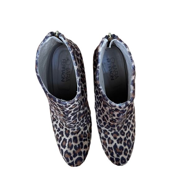 CHIARA FERRAGNI 130MM LEOPARD PRINTED ANKLE BOOTS 10 - Picture 4 of 9